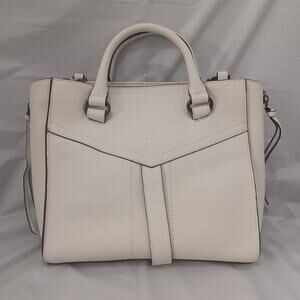 Botkier Trigger White Leather Satchel